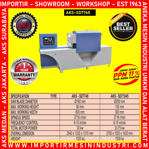 MECHINE Potong kayu Square Widen multi Chip Sawing Wood MCH AKS SDT740