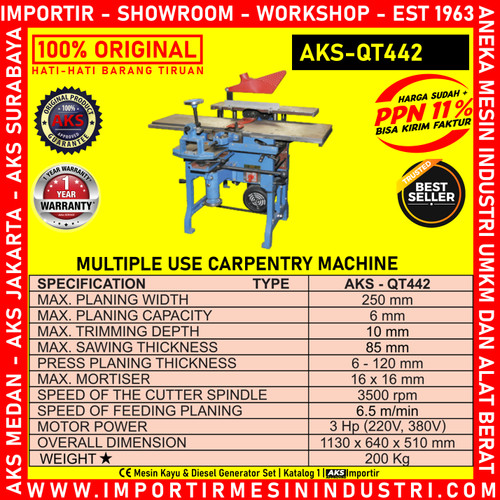 Machine Kayu MultiFungsi Multiple Use Carpentry Machine AKS - QT442