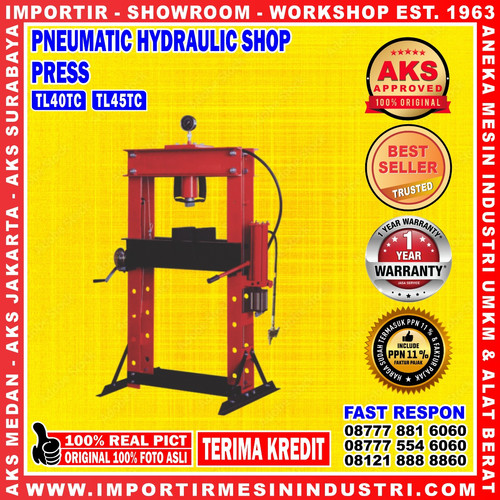 TL45TC Alat Pres Velg Hidrolik Hydraulic Shop Press Kapasitas 45 Ton