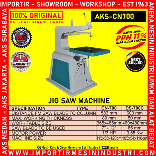 Gergaji Kayu Alat Potong Kayu Jig Saw Machine AKS - CN700
