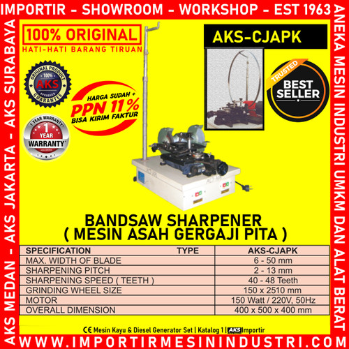 MACHINE Asah Gergaji Pita Bandsaw Sharpener CJAPK