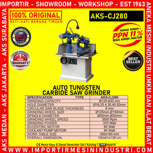 Machine Gerinda Mata Bor Auto Tungsten Carbide Saw Grinder AKS-CJ280