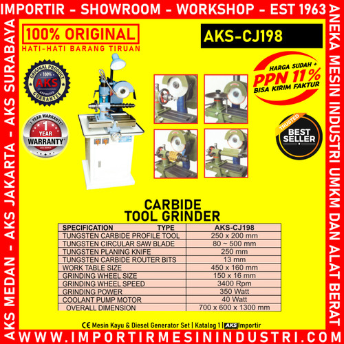 Machine Pengasah Carbide Tool Grinder AKS-CJ198