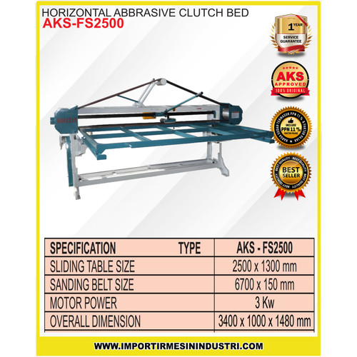 HORIZONTAL ABBRASIVE CLUTCH BED FS2500