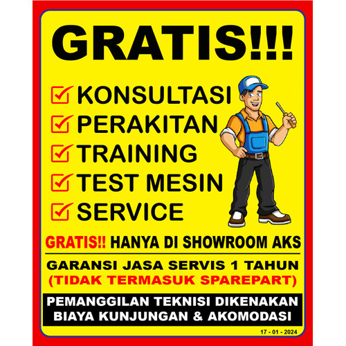 Machine Asah Gergaji Pita 2sisi Twin Sides Bandasaw Grinder AKS - CD1