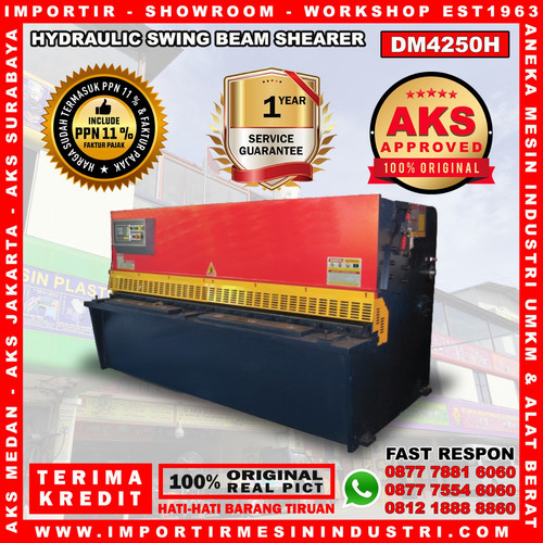 Mesin Shearing Potong Plat 4 mm x 2500 mm AKS - DM4250H