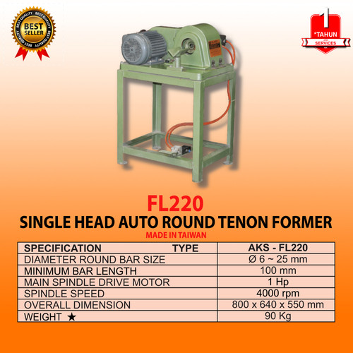 MESIN HEAD AUTO ROUND TENON FORMER FL220