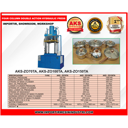 Mesin Hidrolik Press 100 Ton Hydraulic Press Machine AKS - ZO100TA