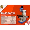 Drilling Milling Machine RM6350CW Mesin Bor Duduk 50mm 2,2Kw 100x25mm