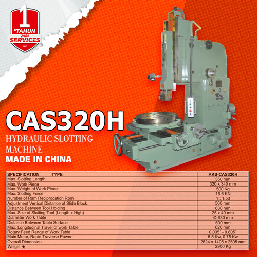 Mesin Hidrolik Slotting Logam Hydrolik Slotting Machine - CAS320H