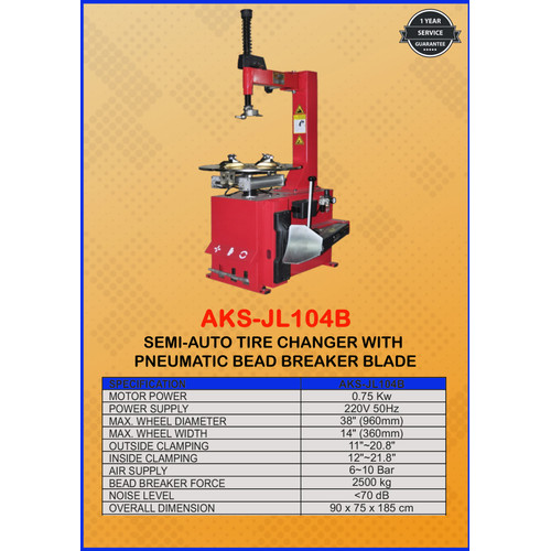 Alat Pembuka Ban / Tyre Changer Manual Bukaan Ban Semi Auto - JL104B