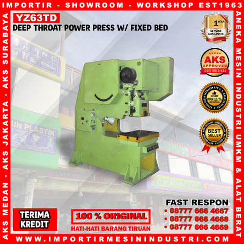 Deep Throat Power Press Machin - Mesin Pon Press 63Ton - YZ63TD