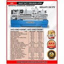 Bubut Besi Logam 460 x 1000 mm Heavy Duty Precision Lathe - SMD1840MT