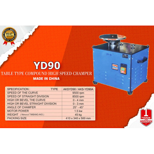 Mesin Chamfering Compound High Speed Chamfer Meja Multi Fungsi -YD90