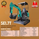 Construction Mini Excavator 1.7 Ton Backhoe Pertanian 9 Kw AKS SE1.7T