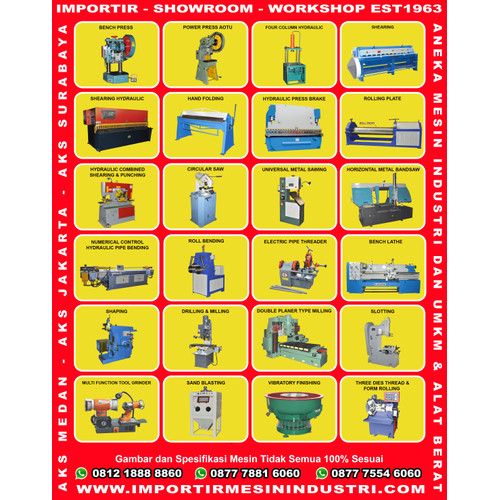 MESIN SENAI PIPA LISTRIK 1/2" - 2" Pipe Threading Machine 2 INCH