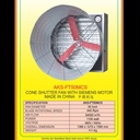 Kipas Exhaust Kandang Ayam Cone Shutter Fan SIEMENS Motor 3 Phase
