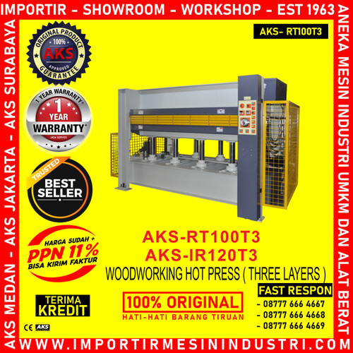 Mesin Kayu 100 Ton-Woodworking Hot Press (Three Layers) AKS - RT100T3