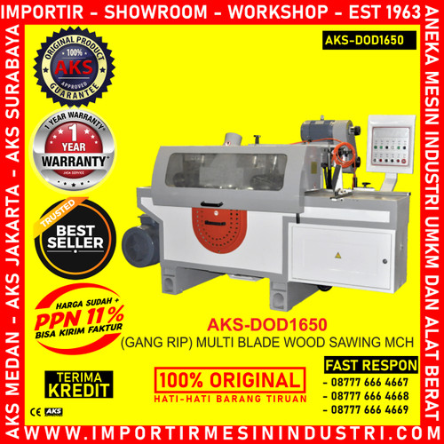 Mesin (Gang Rip) Multi Blade Wood Sawing Mch AKS - DOD1650