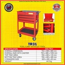 Meja Alat Perkakas Bengkel Tool Cart Drawer Trolley TR31