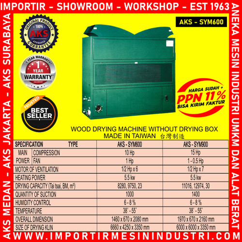 Mesin Pengering Kayu Wood Drying Machine AKS - SYM600