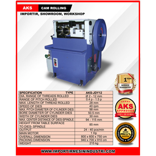 Mesin Gulung CAM Rolling Machine Importir - JDY 12