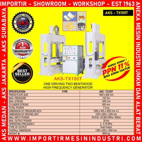 Mesin Kayu Press Hidrolik One Driving Two Bendwood TX150T