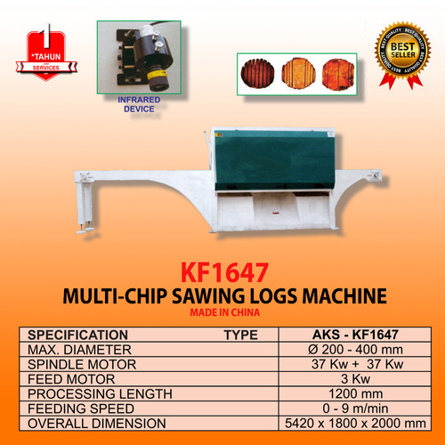 Grinda Kayu Multi - Chip Sawing Logs Machine AKS - KF1647
