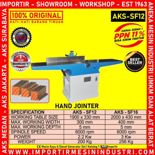 Mesin Wood Hand Jointer AKS - SF12