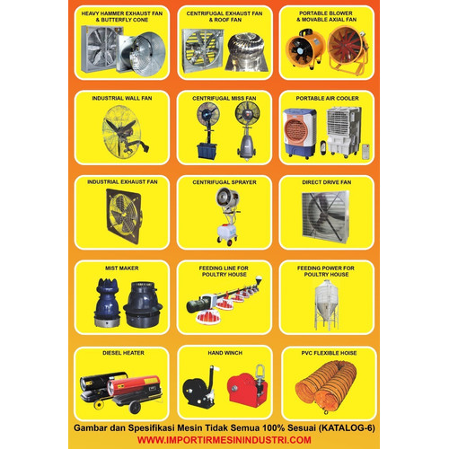 Kipas Exhaust Kandang Unggas Cone Shutter Fan Dinamo SIEMENS 3 Phase