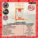 Tangga Hidrolik Elektrik Double Mast Aluminium Lifting Platform 8,5 m