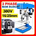 Bor Duduk 13mm 16mm 25mm Industrial Electric Bench Drill Press Drilling Machine Stand Drill Heavy Duty 5 Speed Listrik Tangan Mesin 380V 3 Phase High Power Motor