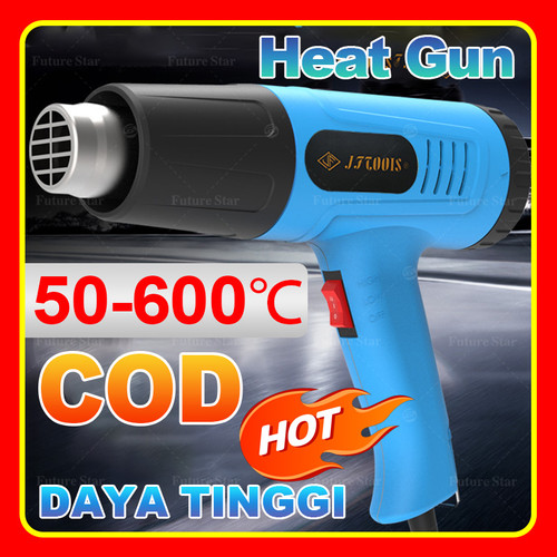 Hot Air Heat Gun Portable Mini 2000W H&L Pro Senapan Panas Kontrol Suhu Ganda Pistol Angin Portabel Alat Pemanas Blower Stiker 220V 300℃-600℃