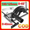 Universal Dudukan Gerinda Circular Saw Bracket DIY Stand Holder Tangan Adaptor Adapter Gerinda Mesin Pemotong Yang Dimodifikasi Dengan Penggiling Sudut 100/115/125 Braket Miring 0-45 Derajat Untuk Tujuan Umum Dengan Alat Penghapus Debu 1 Mata Grinda