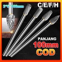 Mata Bor Tuner Cunner Panjang 100mm 10cm Porting Isi Lengkap Mini Grinder Set Long Cuner Porter Tungsten Carbide 10pcs Untuk Melubangi Bubut Besi Kuningan Kayu Plastik Cone Spiral 1/8 Inch Shank 3*6mm Mata Gerinda Mesin Cuner 2 Arah