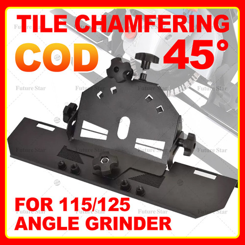 Mesin Pemotong Sudut 45 Derajat / Untuk Keramik Chamfering Bracket Adapter Alat Pemotong Ubin Keramik 45 Degree Tile Chamfer Tool Machine Essential Cutting Ceramic Stone Companion Universal Besi Iron