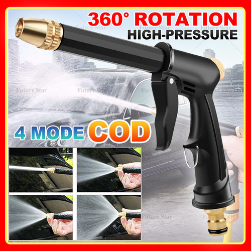 Kepala Semprotan Air / Water Jet Nozzle Spray Multifungsi / Alat Pistol Kepala Kuningan / Air Semprot Rumput Taman Steam Cuci Mobil Motor - Water Gun Nozzle High Pressure
