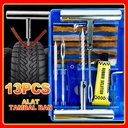 Alat Tambal Ban Tubles Tubeless13pcs 9pcs Bocot Motor Mobil Tire Plug Kit,Tire Repair Tackle Kit Gagang Besi Metal 1 Set Stainless Heavy Duty For Cars,Trucks,Motorcycles,ATV,SUV,RV