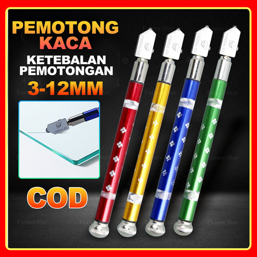Alat Pemotong Kaca   2-19mm/ Pisau Potong Kaca / Keramik Ubin Glass Cutter Diamond Granit Cutting Tool Manual Multifungsi Alat Penanda Garis Model Pulpen Tool Set 2 In 1 Ukir Nat Stainless Metal