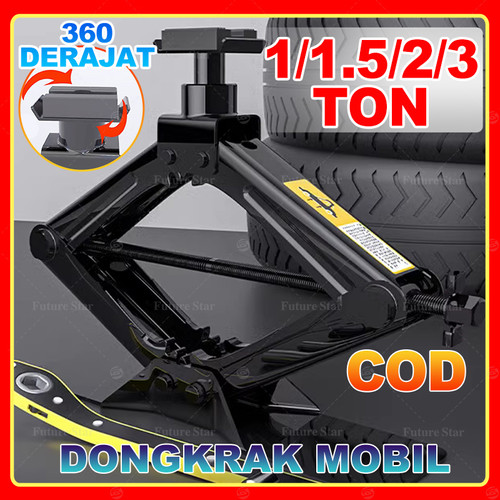 2 Ton Dongkrak Gunting Mobil 1/1.5/3 Ton Dongkrak Pengangkat Tipe Tangan/Dongkrak Buaya/Dongkrak Jembatan-Cocok Untuk Perbaikan Otomatis Ban Mobil Dan SUV,Super Quality Material,Alat Vehicle Operasi Tangan Heavy Duty Steel