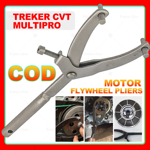 Treker Cvt Tracker Cvt Multipro Motor Original Kunci Tahanan Kupling Sepeda Kopling Matic Flywheel Pliers Coupling Nut Spanner Bahanan Y Trekker Cvt Penahan Y-type Kopling Magnet Tahanan Grip On