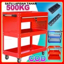 Troli Bengkel Rak 3 Susun Perkakas Trolly Trolley Kabinet Multi-fungsi Perkakas Untuk Rumah Peralatan Penyimpanan Alat Bengkel Mobil Alat Perangkat Keras Troli Kotak Peralatan Tipe Lac Tiga Lapis Dengan Laci Merah Biru