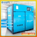 Kompresor Pengering Angin Udara Air Compressor Screw Inverter 45KW/60HP 8 Bar 55kw/75hp 75kw/100hp