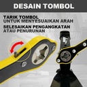 Kunci Pas Dongkrak Mobil / Universal Ratchet Car Jack Wrench Rocker Jembatan Repair Tools 340mm Panjang for Scissor Jackstand, Forward and Reversal Knob Design