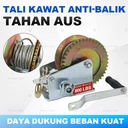 Wire Rope Hand Winch / 800lbs 1200lbs Boat Crank Winch / Katrol Mini Manual Kualitas Tinggi 8M Adjustable Boat Trailer Cable, Steel Cable Heavy Duty Rope Crank for Trailer, Boat or ATV Towing