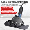 Mesin Pemotong Sudut 45 Derajat / Untuk Keramik Chamfering Bracket Adapter Alat Pemotong Ubin Keramik 45 Degree Tile Chamfer Tool Machine Essential Cutting Ceramic Stone Companion Universal Besi Iron