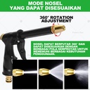 Kepala Semprotan Air / Water Jet Nozzle Spray Multifungsi / Alat Pistol Kepala Kuningan / Air Semprot Rumput Taman Steam Cuci Mobil Motor - Water Gun Nozzle High Pressure