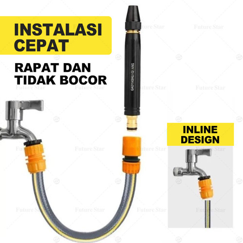 Kepala Semprotan Air Semprotan /  Pistol Air Semprot Siram Tanaman dan Taman Steam Cuci Mobil Motor / Water Gun Nozzle Semprotan Air Cuci Motor Mobil Taman Semprotan air - Water Jet Nozzle Spray Sprayer / Kepala Sentrotan Serbaguna