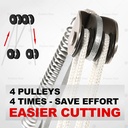 Pemotong Gunting Dahan Tarik Pisau SK5 Taliga Tali Multifungsi Alat Potong Dahan Pohon Gergaji Graji Kopi Cengkeh Untuk Pohon Tree Pruner Multifungsi Alat Tamanan Anti Karat Peralatan Kebun Ranting Pruning Pruner Scissors With Rope 1.5 Meter