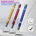 Alat Pemotong Kaca   2-19mm/ Pisau Potong Kaca / Keramik Ubin Glass Cutter Diamond Granit Cutting Tool Manual Multifungsi Alat Penanda Garis Model Pulpen Tool Set 2 In 1 Ukir Nat Stainless Metal